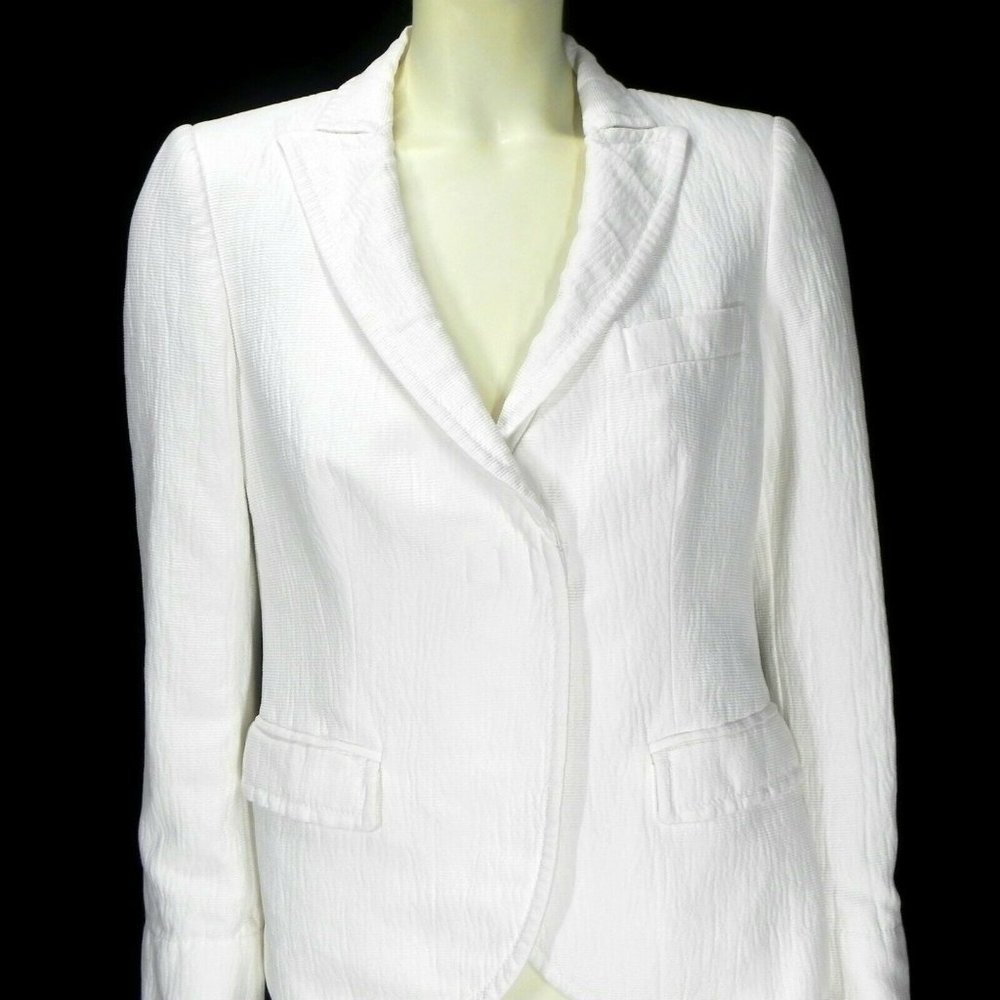 Armani Collezioni Italy Womens 8 White Blazer